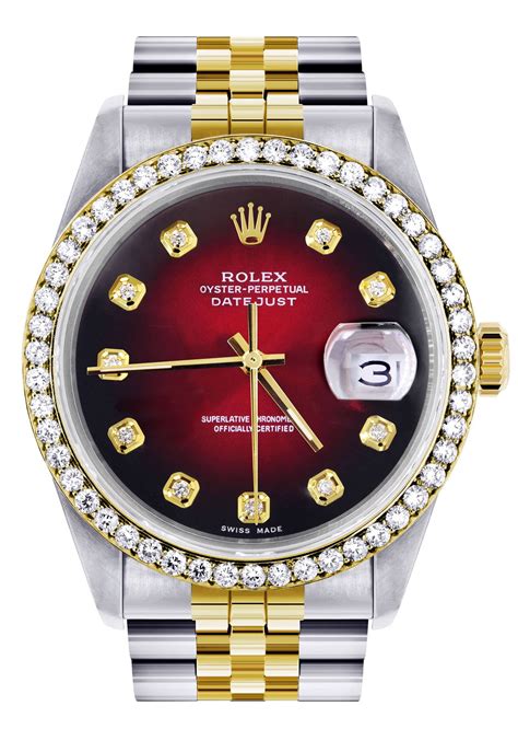 red and gold diamond rolex|rolex gold with diamonds price.